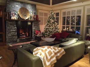 Another look at Jane's Christmas decor. It's festive, classy, warm and inviting.